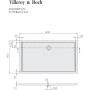 Receveur de douche Villeroy & Boch Futurion Flat 160 x 90 cm