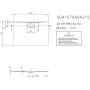 Receveur de douche Villeroy & Boch Architectura Metalrim 100 x 70 x 1,5 cm avec Vilbogrip