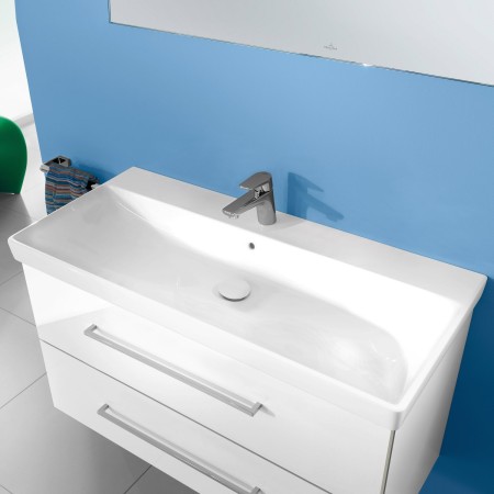Villeroy & Boch Avento Mobile lavabo 100 x 47 cm, con 1 foro per rubinetto e troppopieno