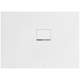 Receveur de douche Villeroy & Boch Squaro Infinity 110 x 80 cm pour installation en angle à droite