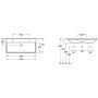 Villeroy & Boch Avento Mobile lavabo 100 x 47 cm, con 1 foro per rubinetto e troppopieno - immagine prodotto