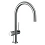 Rubinetto monocomando per cucina hansgrohe Talis M54 220, valvola di arresto apparecchi, 1jet