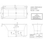 Villeroy & Boch Squaro Duo Slim Line Badewanne 179,4 x 79,4 cm - Produktansicht