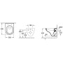 Villeroy & Boch O.novo Vaso sospeso a parete Compact con sedile WC