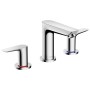 Robinet de lavabo 3 trous hansgrohe Talis E avec vidage à tirette