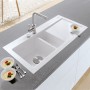 Lavello incasso Villeroy & Boch Subway 60 FLAT, scarico con azionamento a distanza, vasca a sinistra