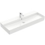 Villeroy & Boch Memento 2.0 Lavabo 120 cm con 1 foro per rubinetto, con troppopieno - vista dettagliata