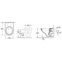 Vaso sospeso Villeroy & Boch O.novo con sedile WC