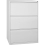 Wolfstahl Hängeregistraturschrank doppelbahnig 3 Schubladen 76 x 62 x 101 cm - Detailansicht