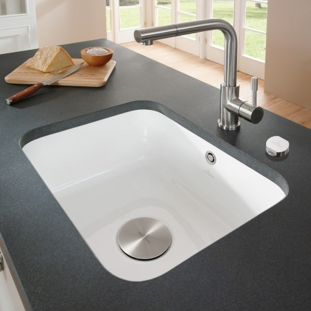 Villeroy & Boch Cisterna 60C Unterbauspüle, Ablaufgarnitur mit Excenterbetätigung