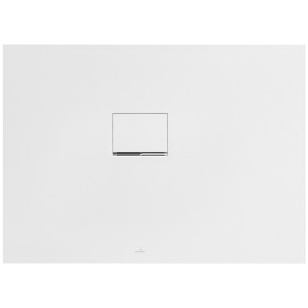 Receveur de douche Villeroy & Boch Squaro Infinity 110 x 80 cm pour installation en coin à gauche