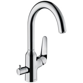 hansgrohe Focus M42 Miscelatore monocomando per cucina 220, valvola di arresto per apparecchi, 1jet
