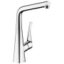 Mitigeur de cuisine monocommande hansgrohe Metris M71 320, montage devant la fenêtre, 1jet