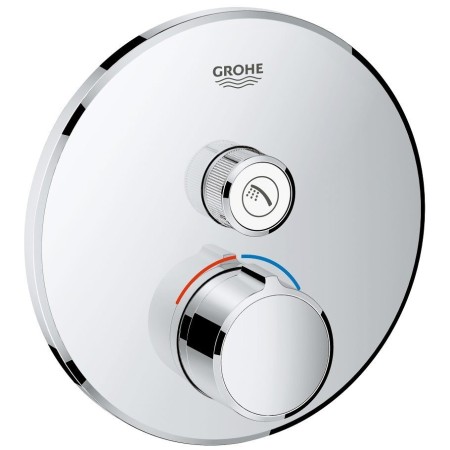 GROHE SmartControl Unterputzmischer Fertigmontageset mit einem Absperrventil, runde Ausführung