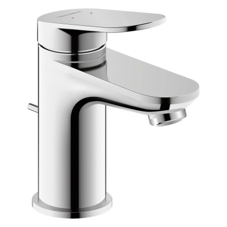 Robinet de lavabo monocommande Duravit Wave S MinusFlow avec bonde à tirette