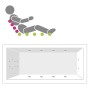Villeroy & Boch Loop & Friends Square Eckbadewanne 175 x 135 cm - technische Ansicht