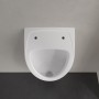Villeroy & Boch O.novo Absaug-Urinal Compact, für Deckel, Zulauf verdeckt - technische Ansicht