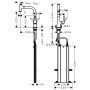 hansgrohe Talis Select M51 Miscelatore monocomando per cucina 220, canna estraibile, 1getto, sBox - vista dettagliata