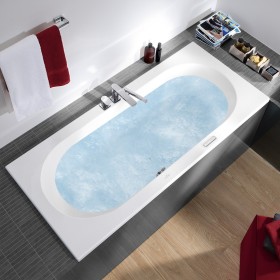 Villeroy & Boch Loop & Friends Oval Duo-Badewanne 180 x 80 cm, Airpool Entry, Technik Position 1