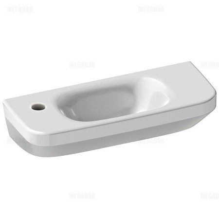 Lavabo Duravit DuraStyle 50 cm, avec 1 trou de robinet à gauche