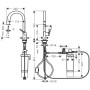 Sistema di filtrazione hansgrohe Aqittura M91 210, beccuccio estraibile, 1jet, set di avviamento