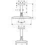 hansgrohe Raindance E Kopfbrause 240 1jet mit Deckenanschluss - Detailansicht