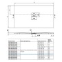 Receveur de douche Villeroy & Boch Squaro Infinity 160 x 80 cm - photo produit