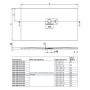 Receveur de douche Villeroy & Boch Squaro Infinity 140 x 80 cm - photo produit