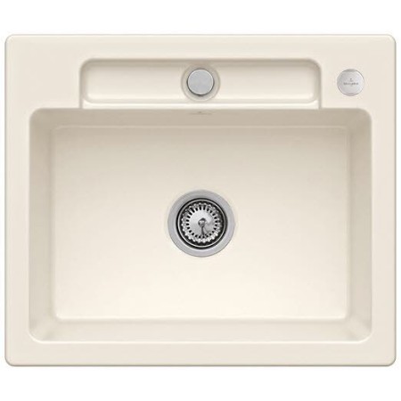 Lavello incasso Villeroy & Boch Siluet 60 S Flat, scarico con azionamento eccentrico