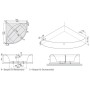 Villeroy & Boch Squaro Eck-Badewanne 145 x 145 cm