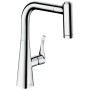 Rubinetto monocomando per cucina hansgrohe Metris M71 220, doccetta estraibile, 2 getti, sBox