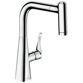 Rubinetto monocomando per cucina hansgrohe Metris M71 220, doccetta estraibile, 2 getti, sBox