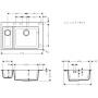 hansgrohe S510-F635 Einbauspüle 180/450 - Detailansicht