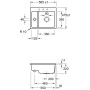 Lavello incasso Villeroy & Boch Subway 60 XM FLAT, scarico con azionamento manuale - immagine prodotto