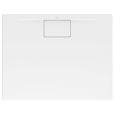 Receveur de douche Villeroy & Boch Architectura Metalrim 90 x 70 x 4,8 cm avec revêtement antidérapant