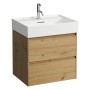 Vasque murale LAUFEN Kartell 60 x 46 cm, avec 1 trou pour robinet - vue technique