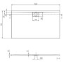 Receveur de douche Villeroy & Boch Architectura Metalrim 160 x 90 x 4,8 cm