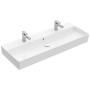 Villeroy & Boch Memento 2.0 Lavabo 120 cm con 2 fori per rubinetto, con troppopieno - vista tecnica