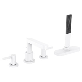 hansgrohe Finoris 4-Loch Wannenrandarmatur mit Schlauchbox