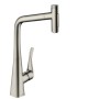 Rubinetto monocomando per cucina hansgrohe Metris Select M71 320, doccetta estraibile, 2 getti, sBox