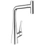 Miscelatore monocomando per cucina hansgrohe Metris Select M71 320, beccuccio estraibile, 1getto