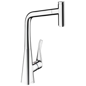 Miscelatore monocomando per cucina hansgrohe Metris Select M71 320, beccuccio estraibile, 1getto