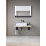 Ensemble de consoles en pierre Duravit Qatego avec lavabo, console et support de console 100 x 45 cm - vue détaillée