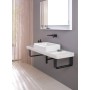 Ensemble de consoles en pierre Duravit Qatego avec lavabo, console et support de console 140 x 45 cm - photo produit