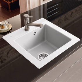 Lavello incasso Villeroy & Boch Subway 45 XS FLAT con scarico a comando manuale