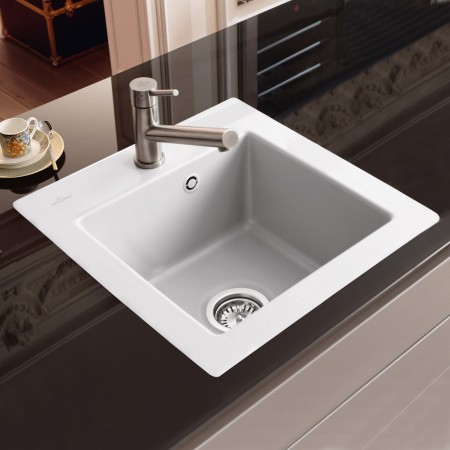 Lavello incasso Villeroy & Boch Subway 45 XS FLAT con scarico a comando manuale