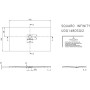 Receveur de douche Villeroy & Boch Squaro Infinity 140 x 80 cm - photo produit