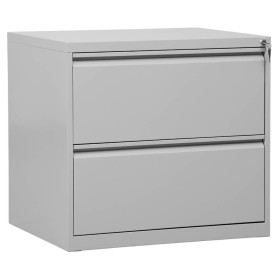 Armadio a schede sospese doppia corsia in acciaio lupo 2 cassetti 70 x 62 x 70 cm