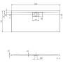 Receveur de douche Villeroy & Boch Architectura Metalrim 160 x 70 x 4,8 cm
