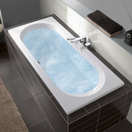 Baignoire Villeroy & Boch O.novo Solo 180 x 80 cm, Hydropool Comfort, Position 1
